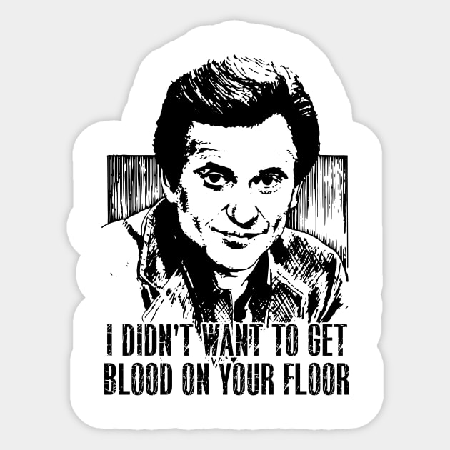 Joe pesci vintage movie art didnt want to get blood Sticker by Julie lovely drawings